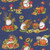 Wilmington Prints Gnome-kin Patch Susan Winget Gnomes All Over Navy