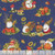 Wilmington Prints Gnome-kin Patch Susan Winget Gnomes All Over Navy