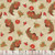 Wilmington Prints Gnome-kin Patch Susan Winget Cornucopia Toss Beige