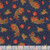 Wilmington Prints Gnome-kin Patch Susan Winget Cornucopia Toss Navy