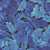 Timeless Treasures  Fabrics Luminous by Chong A Hwang Fancy Acanthus Scroll Metallic Blue