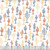 Dear Stella Fabrics Full Moon Cacti White