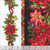Studio E Fabrics Tis the Season Art Loft Christmas Floral Border Stripe
