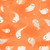 Robert Kaufman Fabrics Pumpkin Pals by Kathryn Selbert Ghosts Orangeade