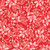 Robert Kaufman Fabrics Holiday Flourish Festive Finery Sprigs Candy Cane, Christmas-themed fabric featuring red background with white and gold holly, pine, and candy cane motifs.