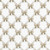 Robert Kaufman Fabrics Holiday Flourish Festive Finery Ribbons Blanc, festive fabric with a pattern of beige ribbons tied into bows on a white background.