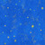 Robert Kaufman Fabrics Holy Night by Lynn Horrabin Stars Cobalt, a blue fabric featuring a celestial pattern of yellow stars and sparkles.