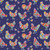 Windham Fabrics Chicken Littles Chicks in the Garden Blueberry