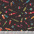 Quilting Treasures Fabrics Christmas Party Animals Dan Morris Mixed Drinks Black
