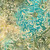 Island Batik Quilting Fabric Lavandin Melody Turquoise Green Floral Vines