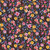 Windham Fabrics A Hummingbird's Charm Wildflowers Black