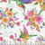 Windham Fabrics A Hummingbird's Charm Hummingbirds Flowers 108 Inch Wide Quilt Back Ivory White
