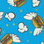 Moda Fabrics Snack Shack Crystal Manning Blueberry Divine Hamburgers