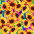 Timeless Treasures Fabrics Sundance Multi Packed Sunflowers