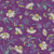 Benartex Fabrics Bee Haven by Rachel Rossi Designs Meadow Toss Plum (Purple)