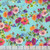 Clothworks Fabrics Garden Fresh by Sue Zipkin Aqua Blue Floral Bouquets