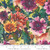 Moda Fabrics Floribunda by Create Joy Project Dark Blue Midnight Packed Mums Roses