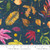 Moda Fabrics Floribunda Create Joy Project Dark Blue Midnight Tossed Leaves