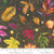 Moda Fabrics Floribunda Create Joy Project Brown Soil Tossed Leaves