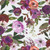 Clothworks Fabrics Midnight Dreams Melissa Polomisky White Large Floral, scan