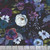 Clothworks Fabrics Midnight Dreams Melissa Polomisky Midnight Navy Large Floral, scan with ruler