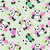 Clothworks Fabrics Panda Party by Susybee Soft Green Tossed Panda, digital sample
