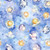 Quilting Treasures Fabrics Oh the Places Dan Morris Blue Happy Skies, digital sample