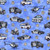 Quilting Treasures Fabrics American Heroes Police Dan Morris Blue Police Cars, digital sample