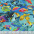 Timeless Treasures Fabrics Deep Blue Sea Full Of Life Ocean Multi