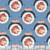 Moda Fabric Grand Haven Sky Blue Rose Floral Cameo