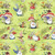 Wilmington Prints Gnome-Grown Susan Winget Gnomes All Over Green