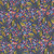 Hoffman Fabrics Whimsical Flower Garden Navy Blue Dotty Foliage