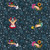 FreeSpirit Fabrics Language of Flowers by Odile Bailloeul Noir Black Say It With Flowers