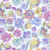 In The Beginning Fabrics Daydreams by Jason Yenter Pink Purple Blue Jacobean Flower Blooms