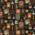 Timeless Treasures Fabrics Happiness in a Cup Coffee Black Coffee Collage