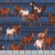 Windham Fabrics Spirit Trail Stallions Navy Blue