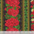 Timeless Treasures Fabrics Scarlet Beauty Black Geranium 11 inch repeating stripe