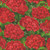 Timeless Treasures Fabrics Scarlet Beauty Red Packed Geranium Blooms and Leaves