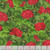 Timeless Treasures Fabrics Scarlet Beauty Green Geranium Floral