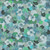 Windham Fabrics Wild Meadow Sue Miano Teal Blue Flowering Hedge