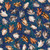 Quilting Treasures Fabrics Big Foot by Dan Morris Navy Tossed Bigfoot