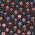 Quilting Treasures Fabrics Spring Bling by Dan Morris Black Flower Stems