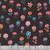 Quilting Treasures Fabrics Spring Bling by Dan Morris Black Flower Stems