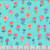 Quilting Treasures Fabrics Spring Bling by Dan Morris Turquoise Blue Flower Stems