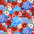 Timeless Treasures Fabrics Stars and Stripes Multi Packed Red White Blue Floral