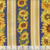 Timeless Treasures Fabrics Sunflower Farm by Chong A Hwang Sapphire Sunflower 11 Inch Stripe