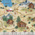 Timeless Treasures Fabrics Cabin Rules by Gail Caddon Beige Cabin Scenic