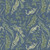 Wilmington Prints Fabrics Green Fields Lisa Audit Fern Fronds Blue
