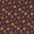 Elizabeth's Studios Fabrics For The Love Of Sunflowers Black Small Flowers