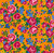 Elizabeth's Studios Fabrics Ukrainian Kokum Scarf Orange Floral